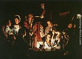 Joseph Wright of Derby Canvas Paintings - Experiment with the Air-Pump